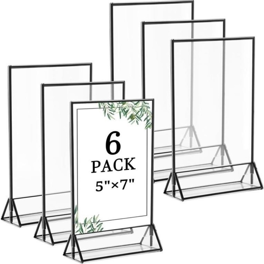 Black Acrylic Picture Frame Set